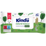 Kindii Natural Balance, lingettes humides pour bébés et enfants, 96 pièces