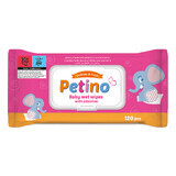 Petino, lingettes humides pour bébés et enfants, avec allantoïne, 120 pièces