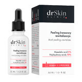 DrSkin Clinic, peeling acide, revitalisant, acide mandélique 5%, polyhydroxyacides 10%, 30 ml