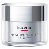 Eucerin Hyaluron-Filler, crema de noche antiarrugas con ácido hialurónico, 50 ml