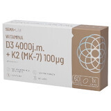 SEMA Lab Vitamine D3 4000 IU + K2 (MK-7) 100 µg, 60 capsules molles