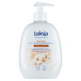 Luxja Creamy &amp; Soft, savon liquide crémeux, apaisant, lait de coton et provitamine B5, 500 ml