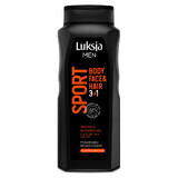 Luxja Men Sport, gel douche stimulant 3 en 1, complexe minéral, 500 ml