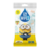 GoWipes Minions, lingettes humides pour enfants, 15 pièces