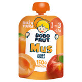 Bobo Frut Mousse de fruits en tube, pomme-moreille, 1-3 ans, 150 g