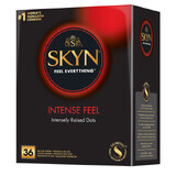 Unimil Skyn Intense Feel, Nicht-Latex-Kondome mit Paspel, 36 Stück