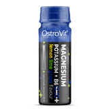 OstroVit Magnésium Potassium + B6 Shot, goût citron-citron vert-pêche, 80 ml