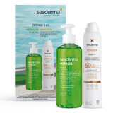 Sesderma Hidraloe set, gel corporel, aloe vera, 250 ml + Repaskin, spray solaire pour le corps, SPF 50+, 200 ml