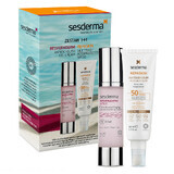 Sesderma Resveraderm Antiox set, gel-crème pour le visage, 50 ml + Repaskin Silk Touch Color, crème solaire pour le visage, colorant, SPF 50, 50 ml