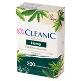 Cleanic Naturals Hemp, coton-tiges avec coton et huile de chanvre, 200 pièces