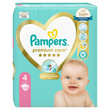 Pañales Premium Care, No. 4, 9-14 kg, 34 piezas, Pampers