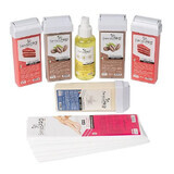 Wax Removal Kit Consumables, SensoPro, 5 Wax Reserves, Hair Removal Oil, Hair Removal Strips