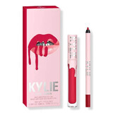 Set de lápiz y barra de labios Kylie Lip, kit de labios mate, 402 Mary Jo K