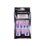 Lot de 12 faux ongles d'aspect naturel, Magic Fingertips, 01