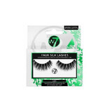 Reusable False Eyelashes, W7, Faux Silk Lashes, Aura, with Adhesive Included