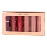 Set de barras de labios mate, 6 colores