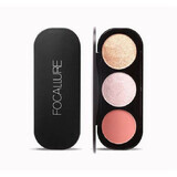 Highlighter and bronzer powder palette, Focallure Blush & Highlighter 03