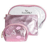 Set of 3 SensoPro Wallets, Pink