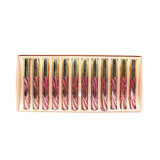 Set de 12 barras de labios líquidas, maquillaje, Fit We, brillo de labios de duración líquida