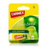 Baume à lèvres en stick avec SPF 15 et saveur citron vert, 4.25 g, Carmex