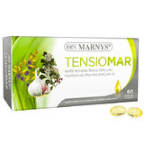 Tensiomar pour l'hypertension et le cholestérol, 60 gélules, Marnys