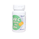 Vitamine C 500 mg + Zinc, 30 comprimés, Pharmex