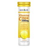 Vitamine C effervescente à l'extrait de macis Max 2000, 15 comprimés, Novolife