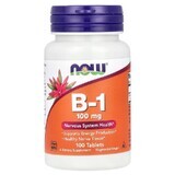 Vitamine B-1, 100 mg, 100 comprimés, Now Foods