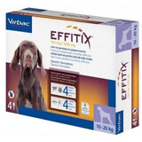 Antiparasitaire pour chiens 10-20 Kg Effitix M, 4 pipettes, Virbac