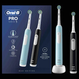 Oral-B EK Duo Pro Series 1 Noir et Bleu Caraïbes