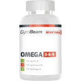 GymBeam Omega 3-6-9, sans arôme, 60 gélules