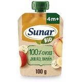 Sunar Organic fruit capsule apple, banana 4m+ 100 g