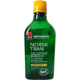 Bio Pharma Huile de poisson norvégienne avec arôme naturel de citron - Norsk Tran 375 ml