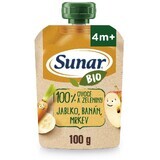 Sunar Organic fruit capsule apple, banana, carrot 4m+ 100 g