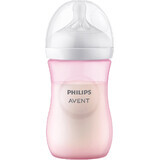 Biberon Philips Avent Natural Response 260ml, 1m+ rose