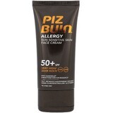 Piz Buin Crème solaire anti-allergique pour le visage SPF50, 50 ml