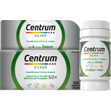 Centrum Silver 50+ fără gluten, 100 comprimate