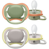 Philips Avent Ultra air chupete neutro 6-18m 2 unidades