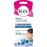 Veet Bandes de cire froide pour l'épilation du visage 40 pcs