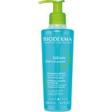 Bioderma Sébium Gel moussant nettoyant pour peaux mixtes et grasses 200 ml