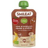 Smileat Sachet de lait d'amande, de pomme, de banane, de fraise, de riz et de cacao bio 9M+ 100 g