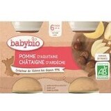 Babybio Appelvruchtenpuree met kastanjepuree 2 x 130 g