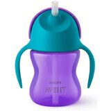 Philips Avent Tasse à paille à partir de 9 mois avec poignées fille 200 ml