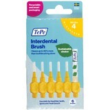 TePe Brosses interdentaires taille 4 jaune 0,7 mm, boîte en papier 6 pcs