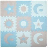 MoMi SKY SKY tapis de jeu puzzle en mousse bleu