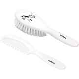 BabyOno White brush and comb