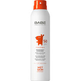 Babé Baby - Spray solaire transparent pour la peau humide SPF 50, 200 ml