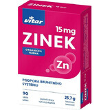 Vitar Zinc 15 mg 90 comprimés