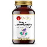 Magnésium à l'ashwagandha au safran et à la vitamine B6 90 gélules Yango