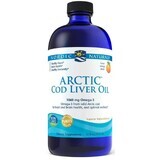 Arctic Cod Liver Oil Orange. 1060mg Wild Cod Liver Oil 473 ml, Nordic Naturals